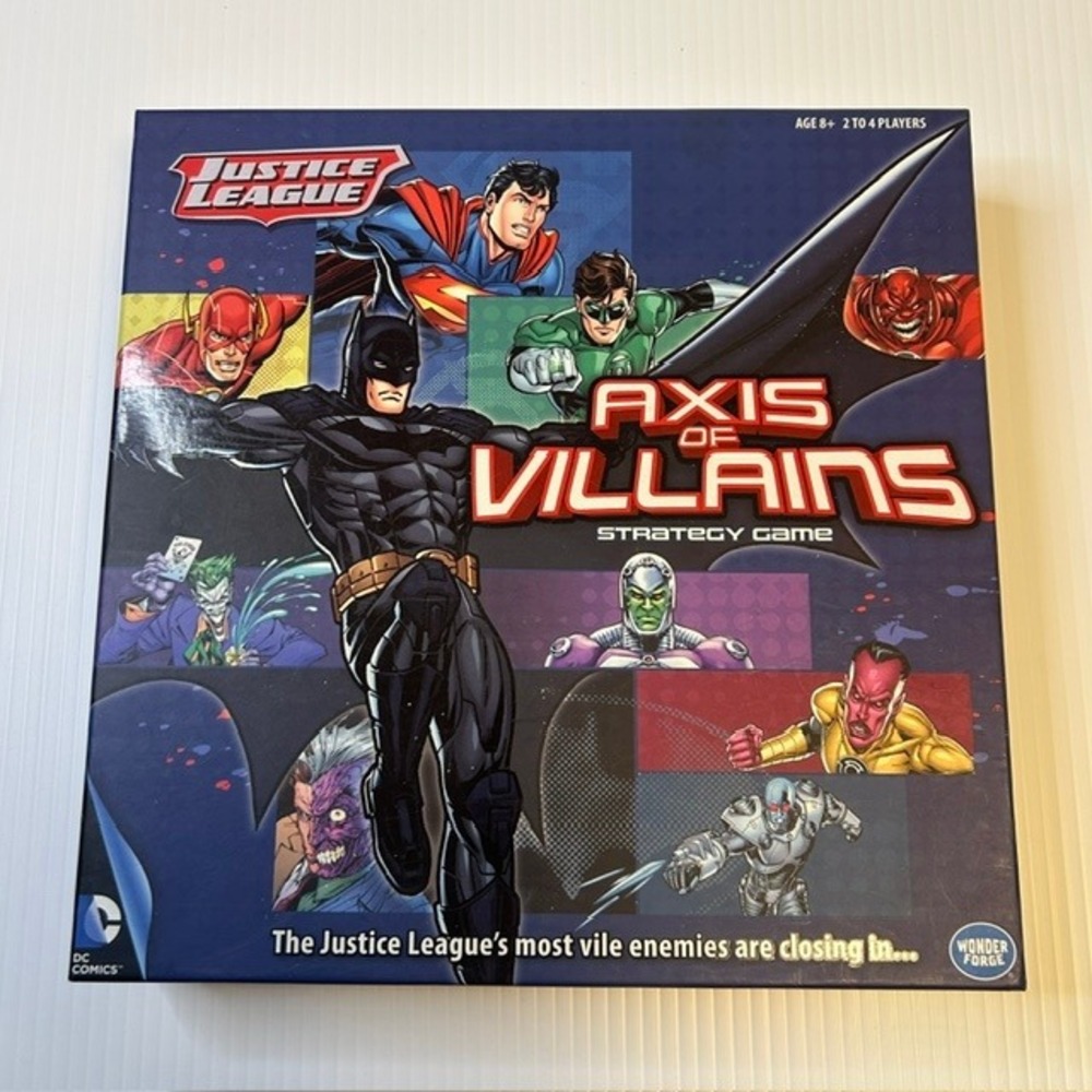 Justice League Axis of Villains Strategy Board Game DC Comics Wonder Forge 2012